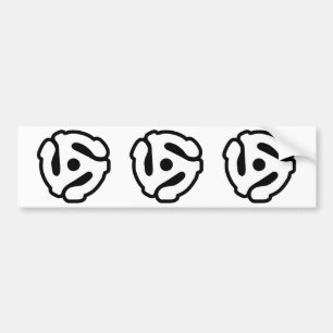 7-inch 45-pm vinyladapter invoegspin bumpersticker