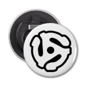 7-inch 45-pm vinyladapter invoegspin button flesopener (Voorkant)