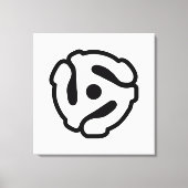 7-inch 45-pm vinyladapter invoegspin canvas afdruk (Voorkant)