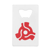 7-inch 45-pm vinyladapter invoegspin creditkaart flessenopener (Achterkant)