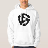 7-inch 45-pm vinyladapter invoegspin hoodie (Voorkant)