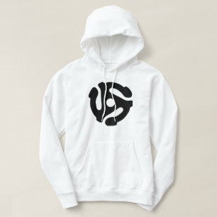 7-inch 45-pm vinyladapter invoegspin hoodie