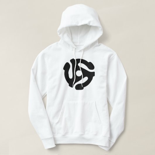 7-inch 45-pm vinyladapter invoegspin hoodie (Design voorkant)