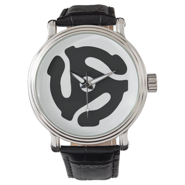 7-inch 45-pm vinyladapter invoegspin horloge (Voorkant)