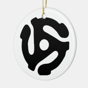7-inch 45-pm vinyladapter invoegspin keramisch ornament