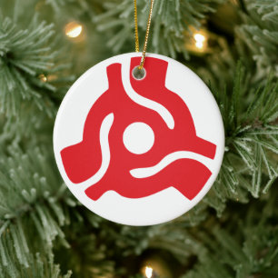 7-inch 45-pm vinyladapter invoegspin keramisch ornament