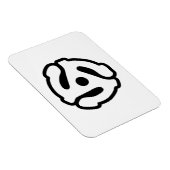 7-inch 45-pm vinyladapter invoegspin magneet (Rechterzijde)