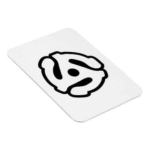 7-inch 45-pm vinyladapter invoegspin magneet (Rechterzijde)