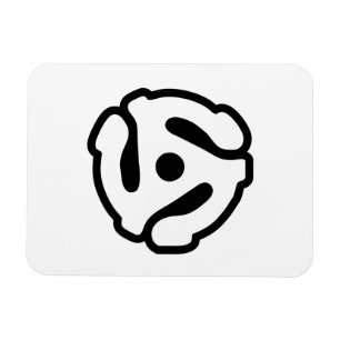 7-inch 45-pm vinyladapter invoegspin magneet