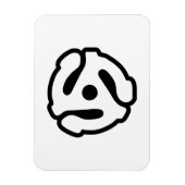 7-inch 45-pm vinyladapter invoegspin magneet (Verticaal)