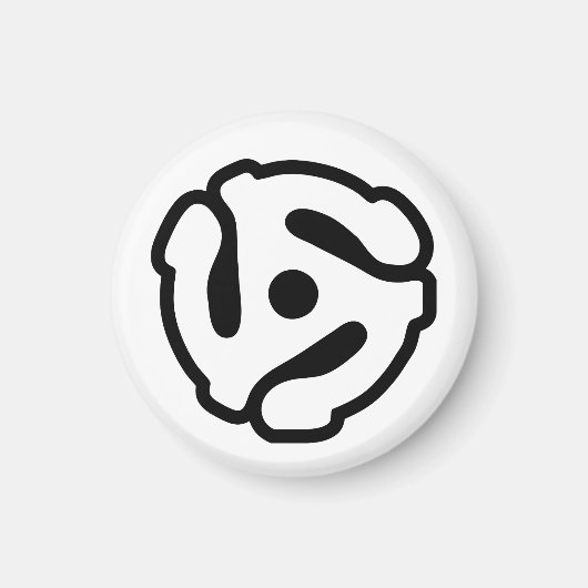 7-inch 45-pm vinyladapter invoegspin magneet (Voorkant)