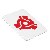 7-inch 45-pm vinyladapter invoegspin magneet (Rechterzijde)