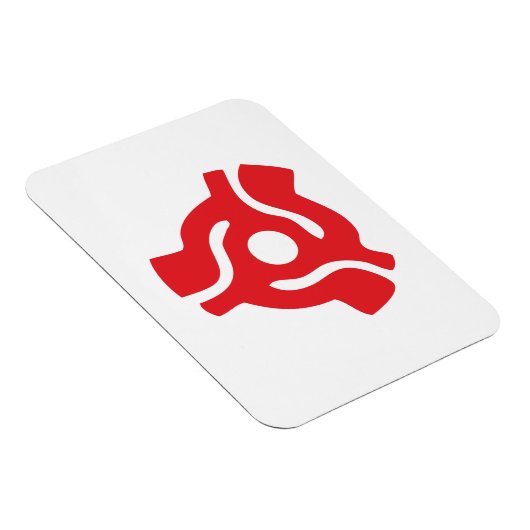 7-inch 45-pm vinyladapter invoegspin magneet (Rechterzijde)