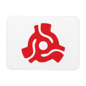 7-inch 45-pm vinyladapter invoegspin magneet (Horizontaal)