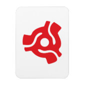 7-inch 45-pm vinyladapter invoegspin magneet (Verticaal)