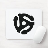 7-inch 45-pm vinyladapter invoegspin muismat (Met muis)