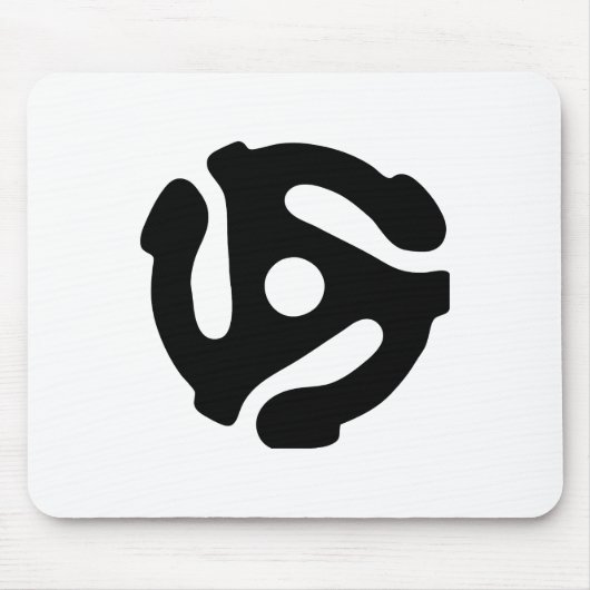 7-inch 45-pm vinyladapter invoegspin muismat (Voorkant)