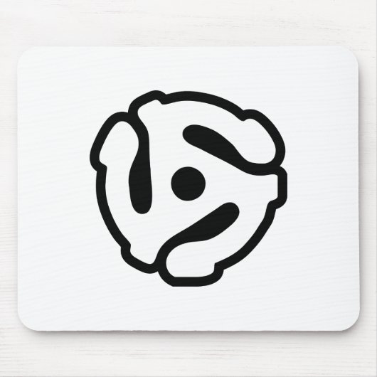 7-inch 45-pm vinyladapter invoegspin muismat (Voorkant)