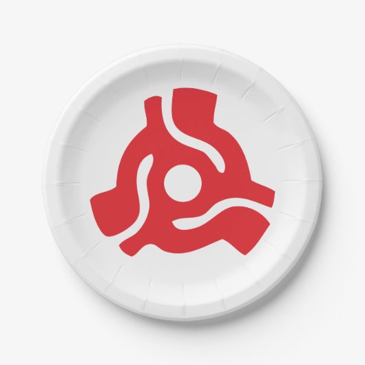 7-inch 45-pm vinyladapter invoegspin papieren bordje (Voorkant)