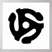 7-inch 45-pm vinyladapter invoegspin poster (Voorkant)