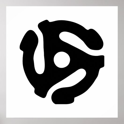 7-inch 45-pm vinyladapter invoegspin poster (Voorkant)