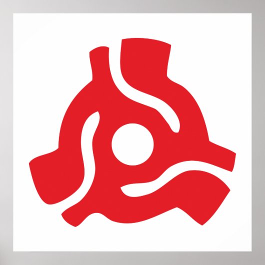 7-inch 45-pm vinyladapter invoegspin poster (Voorkant)