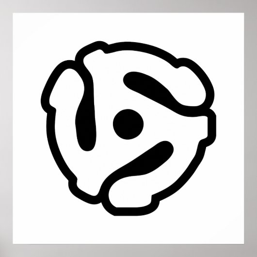 7-inch 45-pm vinyladapter invoegspin poster (Voorkant)