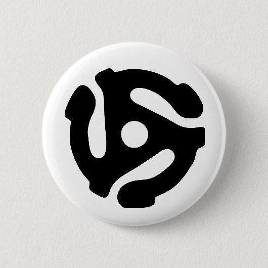 7-inch 45-pm vinyladapter invoegspin ronde button 5,7 cm (Voorkant)