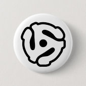 7-inch 45-pm vinyladapter invoegspin ronde button 5,7 cm (Voorkant)
