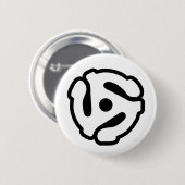 7-inch 45-pm vinyladapter invoegspin ronde button 5,7 cm (Voorkant /achterkant)