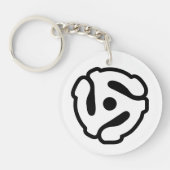 7-inch 45-pm vinyladapter invoegspin sleutelhanger (Voorkant)