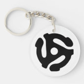 7-inch 45-pm vinyladapter invoegspin sleutelhanger (Voorkant)