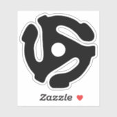 7-inch 45-pm vinyladapter invoegspin sticker (Vel)