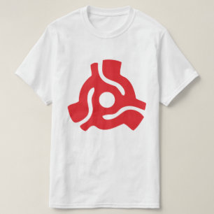 7-inch 45-pm vinyladapter invoegspin t-shirt