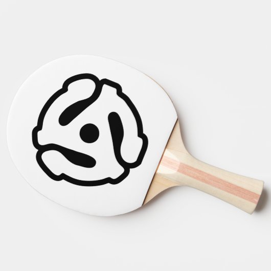 7-inch 45-pm vinyladapter invoegspin tafeltennisbatje (Zijkant)