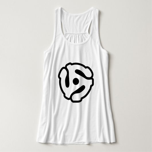 7-inch 45-pm vinyladapter invoegspin tanktop (Design voorkant)