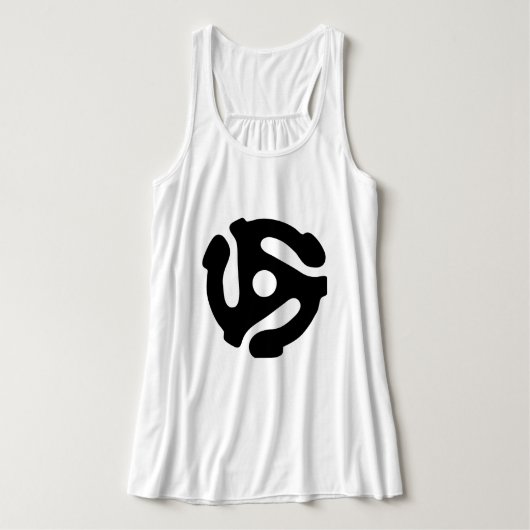 7-inch 45-pm vinyladapter invoegspin tanktop (Design voorkant)