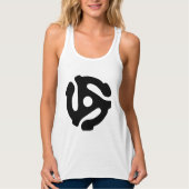 7-inch 45-pm vinyladapter invoegspin tanktop (Voorkant)