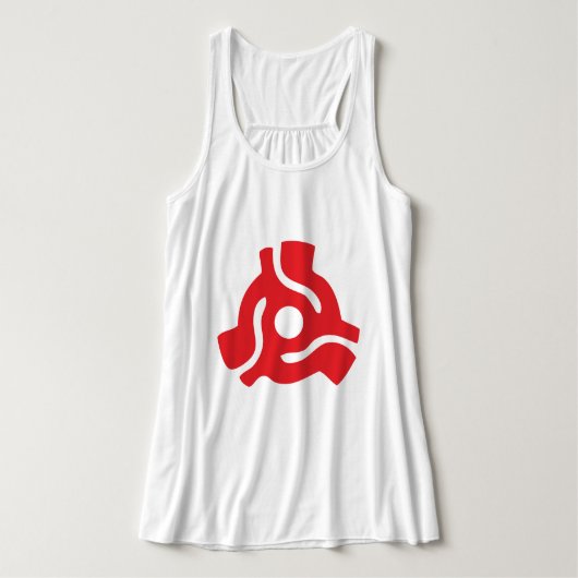 7-inch 45-pm vinyladapter invoegspin tanktop (Design voorkant)
