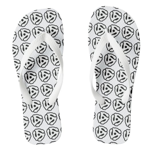 7-inch 45-pm vinyladapter invoegspin teenslippers (Voetbed)