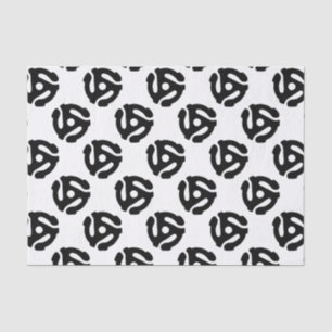 7-inch 45-pm vinyladapter invoegspin tissuepapier