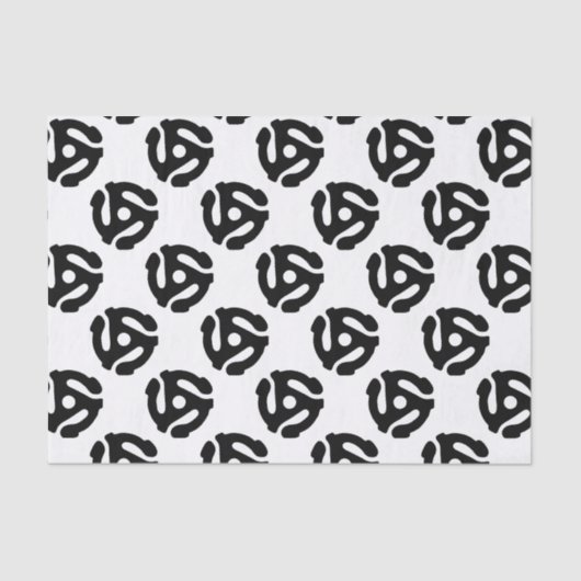 7-inch 45-pm vinyladapter invoegspin tissuepapier (Voorkant)