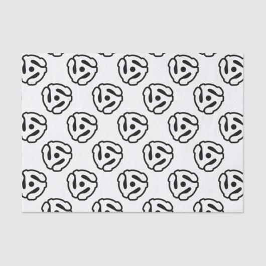 7-inch 45-pm vinyladapter invoegspin tissuepapier (Voorkant)