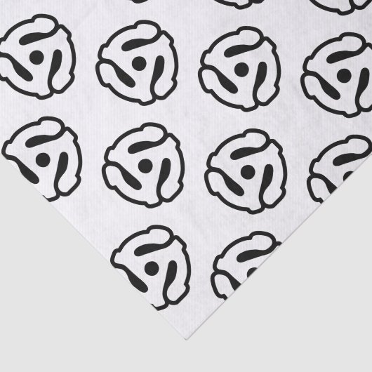 7-inch 45-pm vinyladapter invoegspin tissuepapier (Detail)