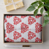 7-inch 45-pm vinyladapter invoegspin tissuepapier (Geschenk)