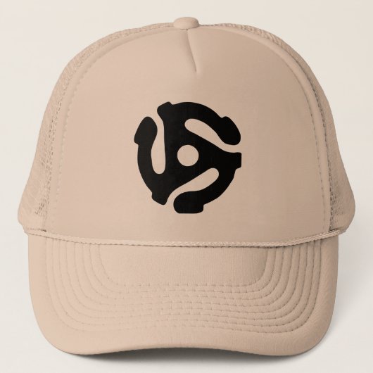 7-inch 45-pm vinyladapter invoegspin trucker pet (Voorkant)