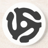 7-inch 45-pm vinyladapter invoegspin zandsteen onderzetter (Voorkant)