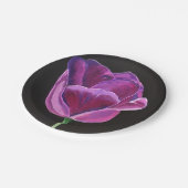 7-inch Bord voor middernacht met tulpen (Gekanteld)