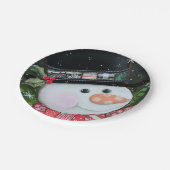 7-inch Bord voor patchwork-snowman-papier (Gekanteld)