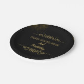 7-inch Floral Birthday Bord (Gekanteld)